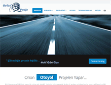 Tablet Screenshot of orionproje.com